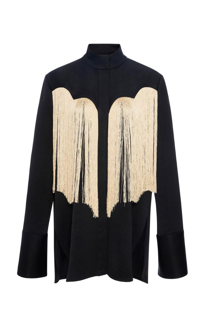 Ellery Yeah-ha Fringed Yoke Shirt