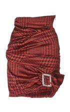 Alexandre Vauthier Ruched Silk Mini Skirt