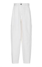 Victoria Beckham High Waist Paneled Cotton Jeans