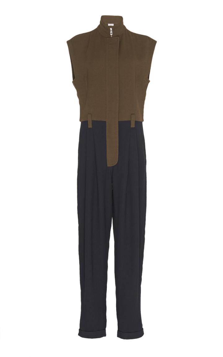 Loewe Mock Neck Crepe Jumpsuit