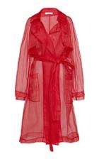 Nevenka Bravery Silk-organza Trench Coat