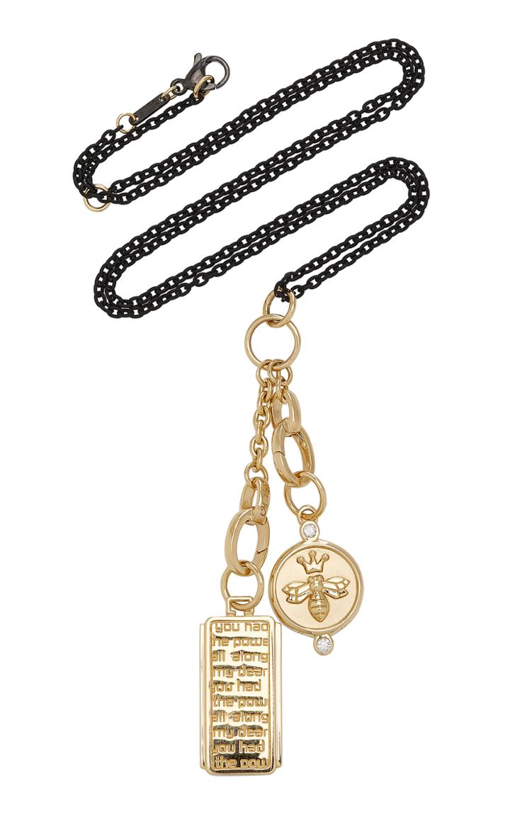 Moda Operandi Monica Rich Kosann 18k Yellow Gold Empowerment Charm Necklace
