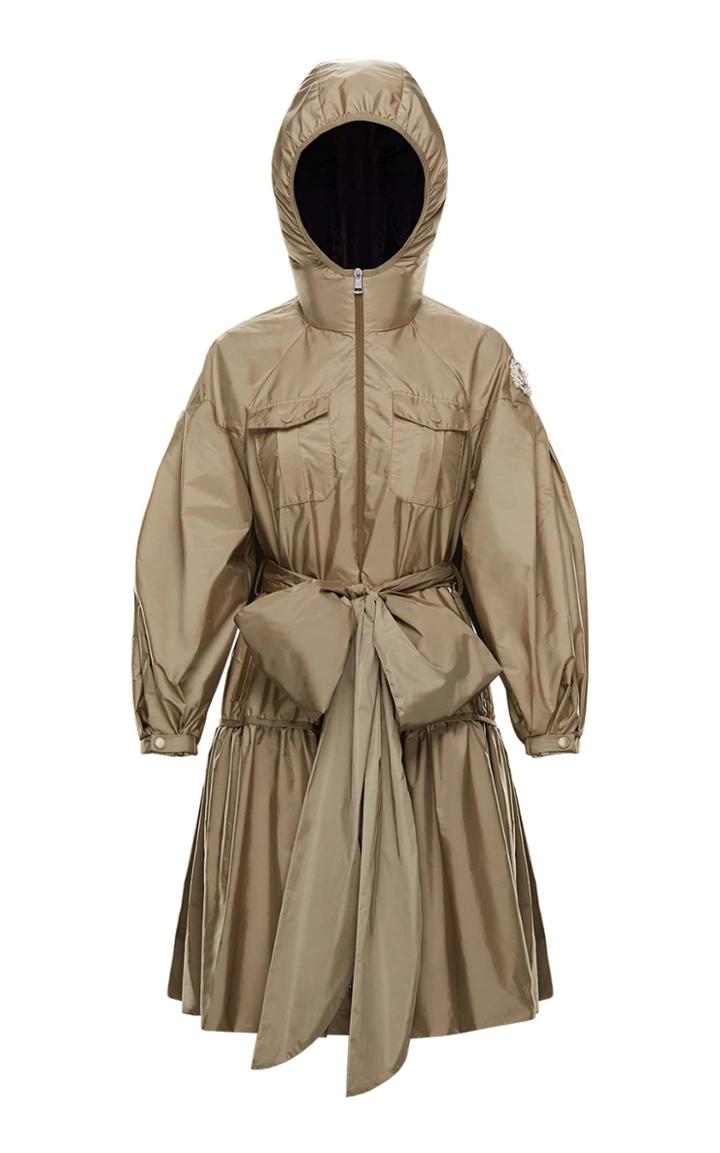 Moncler Genius + Simone Rocha Ellen Bow-detailed Shell Hooded Coat