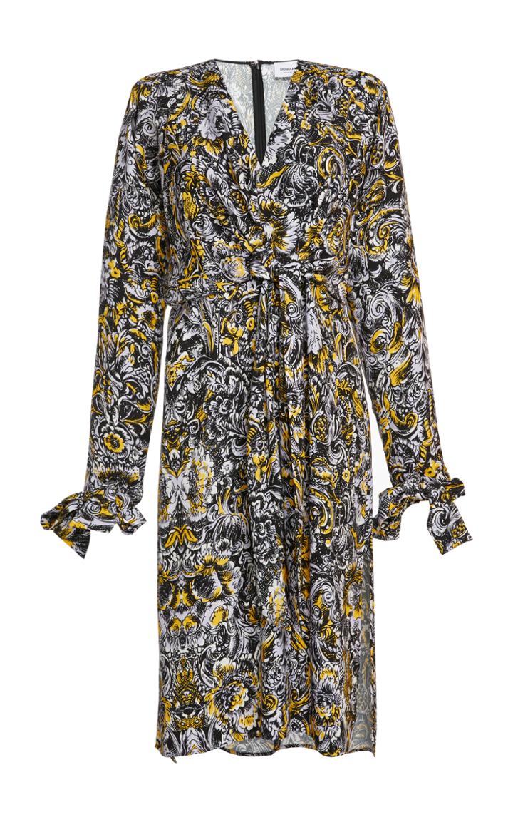 Dondup Gathered Floral Dress