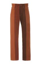 Moda Operandi Y/project Multicolor Striped High-rise Straight-leg Denim Size: 36