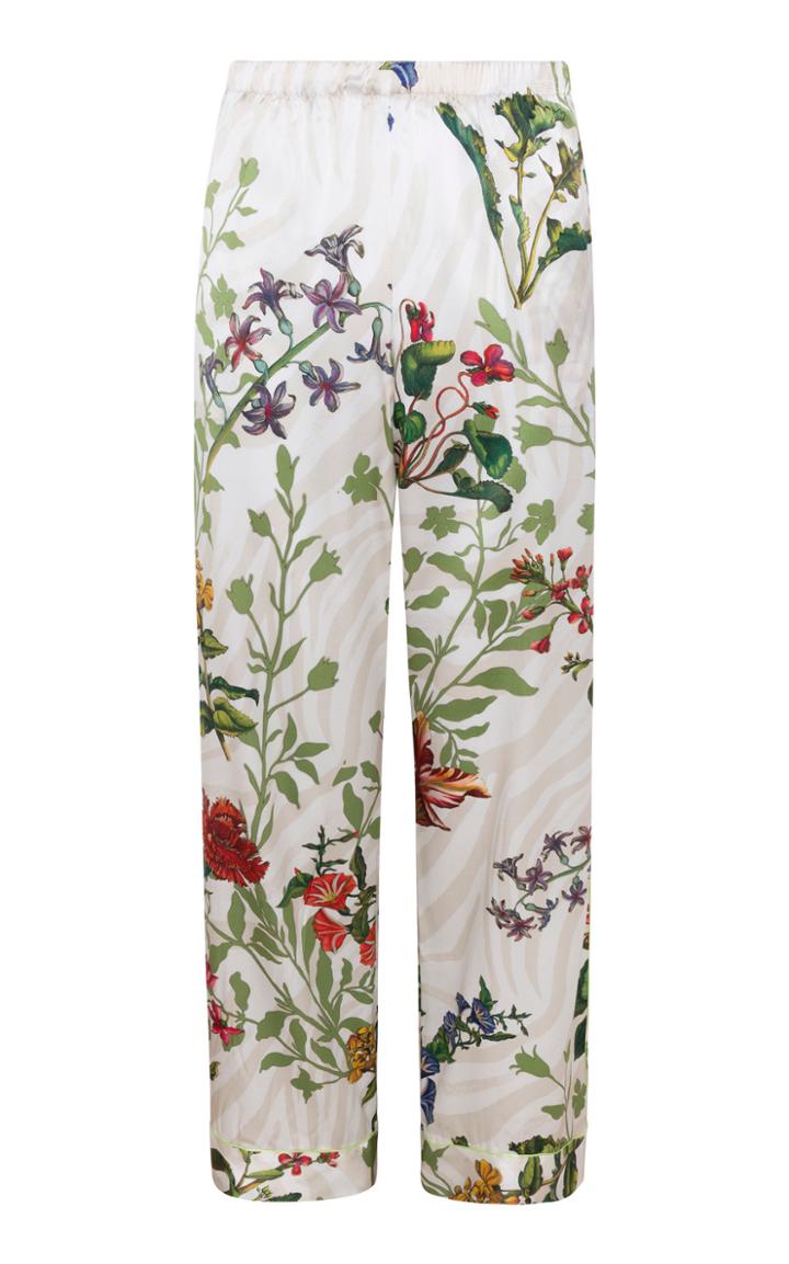 Adriana Iglesias Alessia Silk Satin Pj Pant