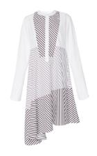 Carven Asymmetric Striped Shirt Dress