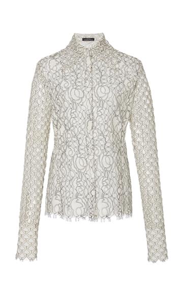 Frederick Anderson Lace Button Front Shirt