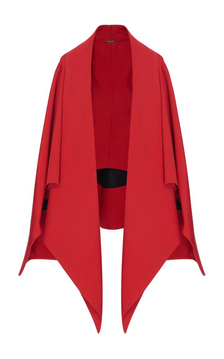 Zac Posen Oversized Draped Faille Cape