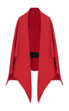Zac Posen Oversized Draped Faille Cape