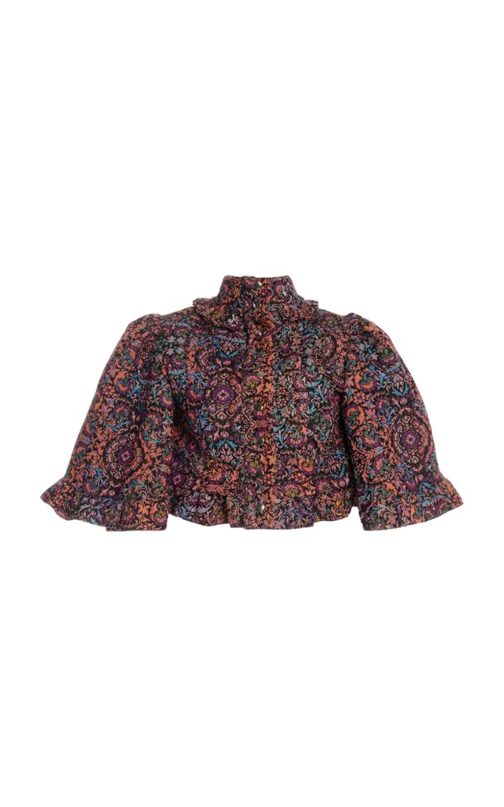 Moda Operandi Paco Rabanne Printed Crepe Capelet