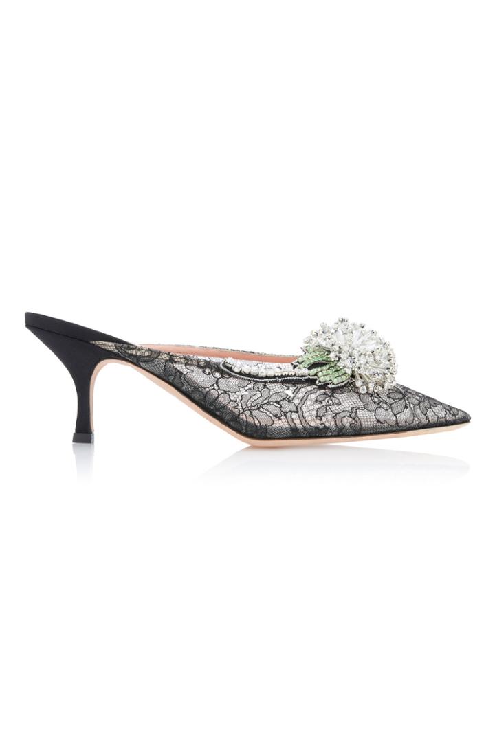 Rochas Lace Mule