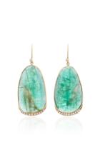 Kothari Aura 18k Gold Emerald And Diamond Earrings