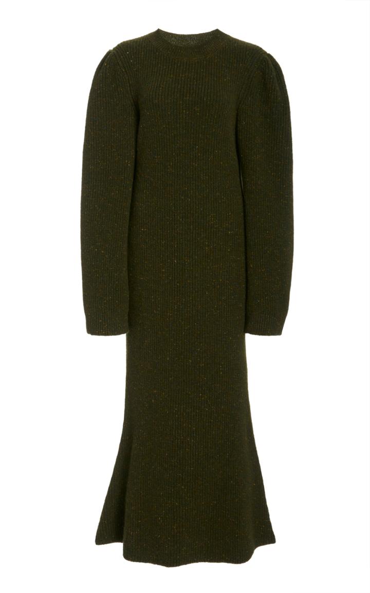 Moda Operandi Brandon Maxwell Speckled Knit Sweater Dress