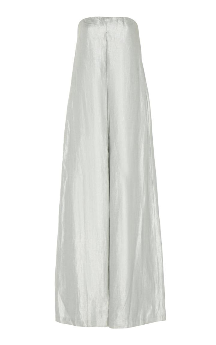 White Story Operato Linen Wide-leg Jumpsuit