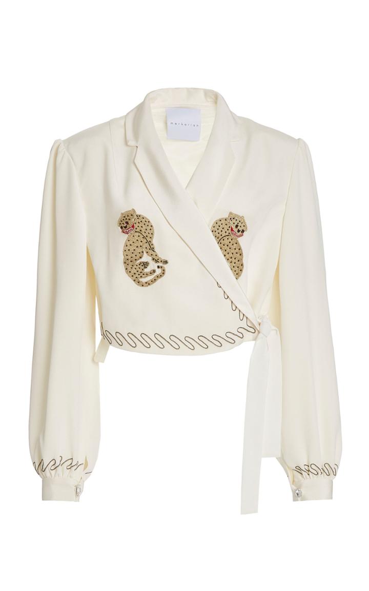 Moda Operandi Markarian Embroidered Silk Jacket