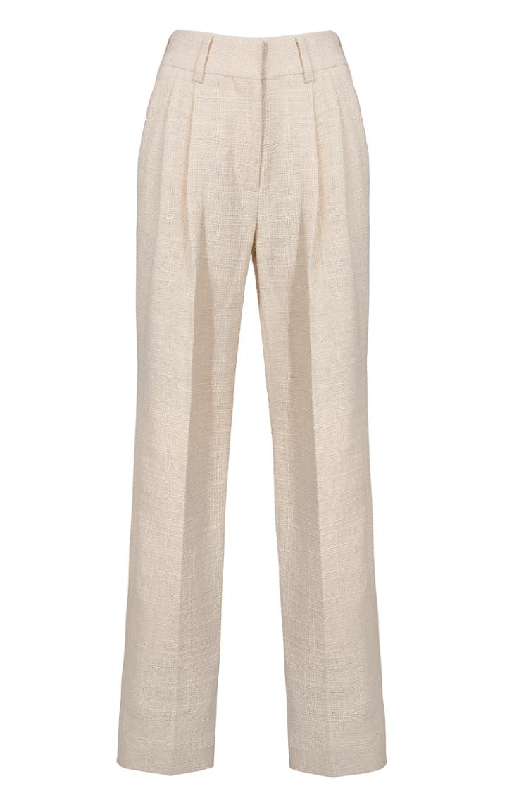 Moda Operandi Blaz Milano Missy Cream Banker Pants