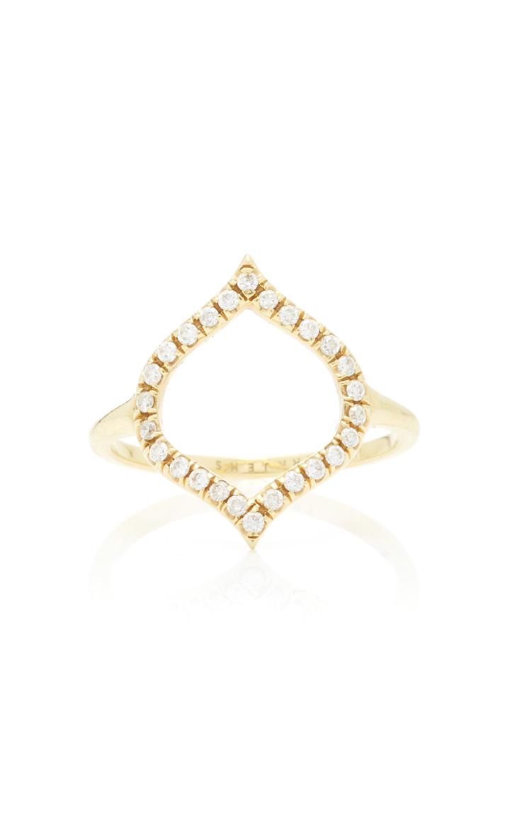 Ark Open Nectar 18k Gold Diamond Ring