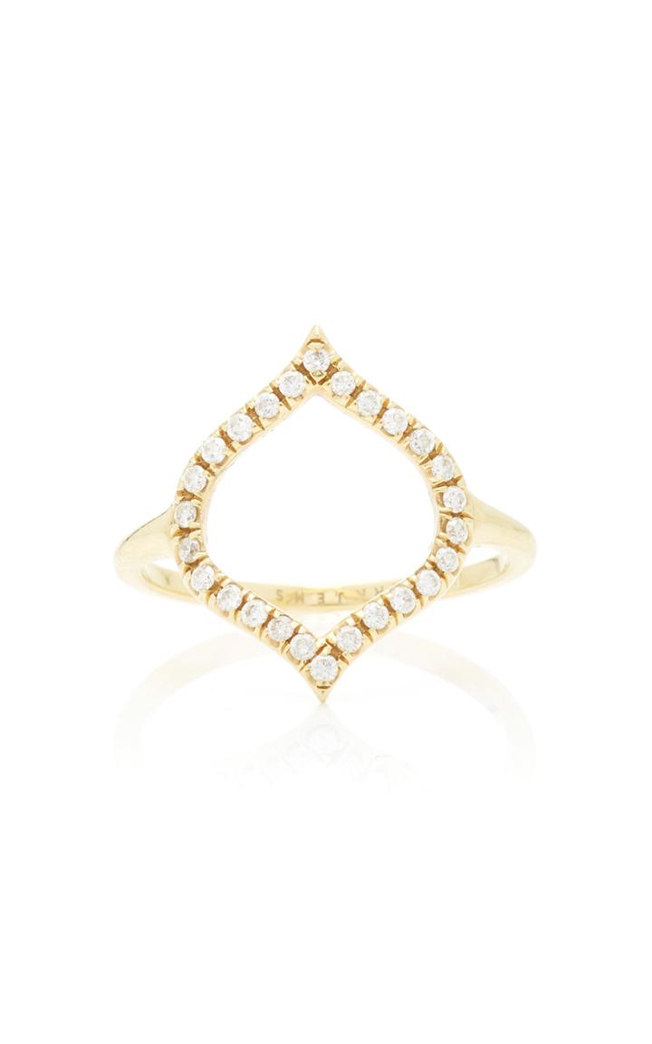 Ark Open Nectar 18k Gold Diamond Ring