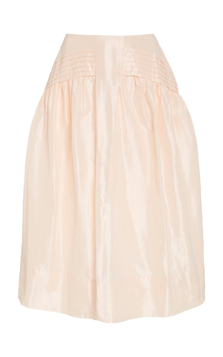 Simone Rocha Pin-tuck Taffeta Skirt