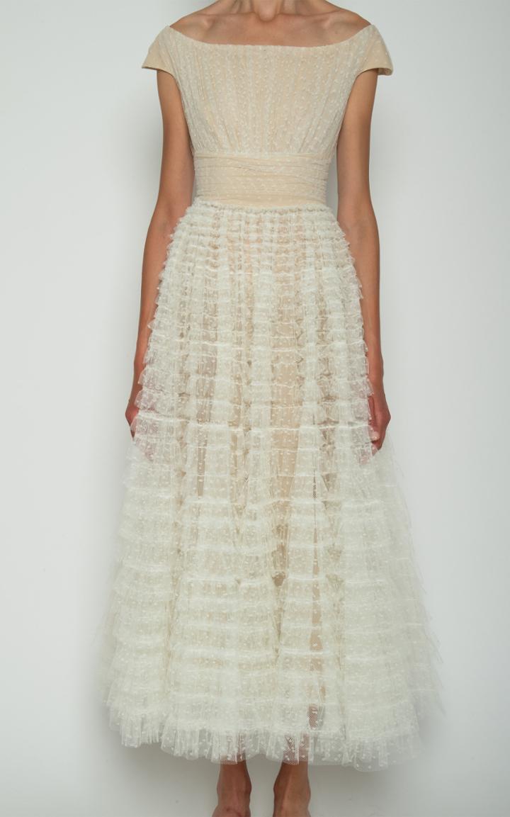 Moda Operandi Giambattista Valli Flounce Tulle Hem Dress