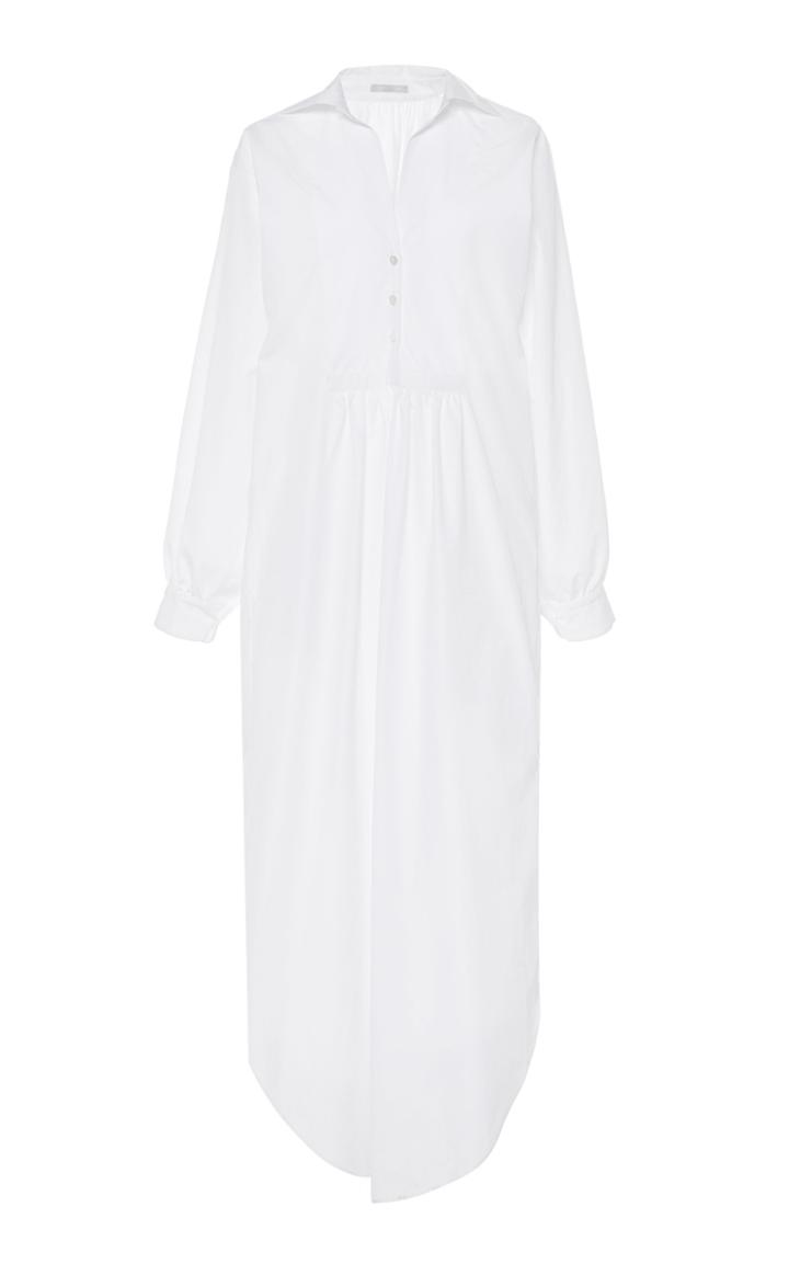 Moda Operandi White Story Helena Smock Cotton Dress Size: 8