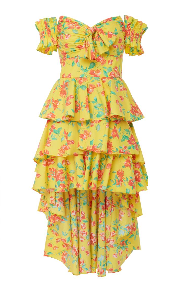 Caroline Constas Artemis Bougainvillea Dress