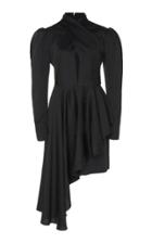 Racil Tina Asymmetric Silk-blend Dot Dress