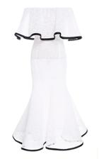 Carolina Herrera Strapless Cotton-blend Dress