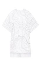 Marina Moscone Crinkled Cape Sleeve Tee