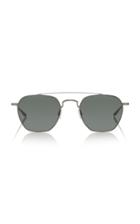 Moda Operandi Barton Perreira Doyen Aviator-style Titanium Sunglasses