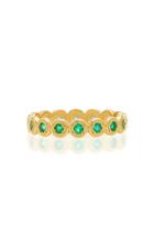 Octavia Elizabeth Nesting Gem Emerald And 18k Gold Eternity Ring