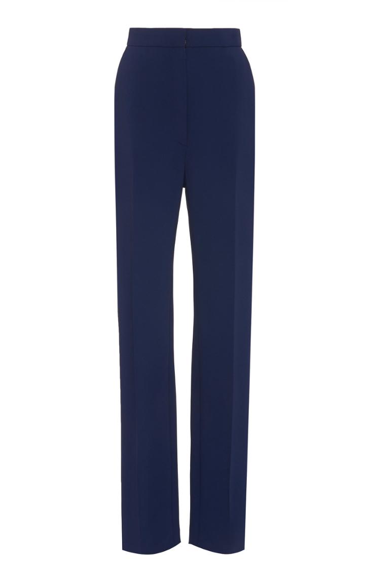 Carolina Herrera Straight Leg Twill Pant