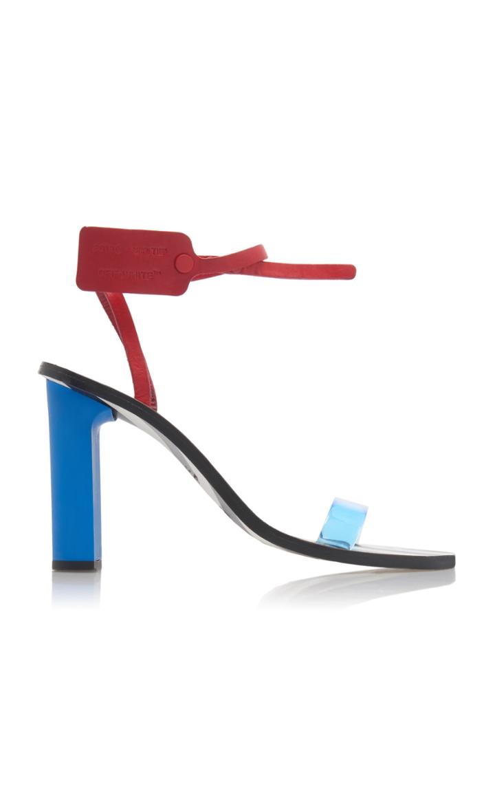 Off-white C/o Virgil Abloh Capri Zip Tie-embellished Leather Sandal