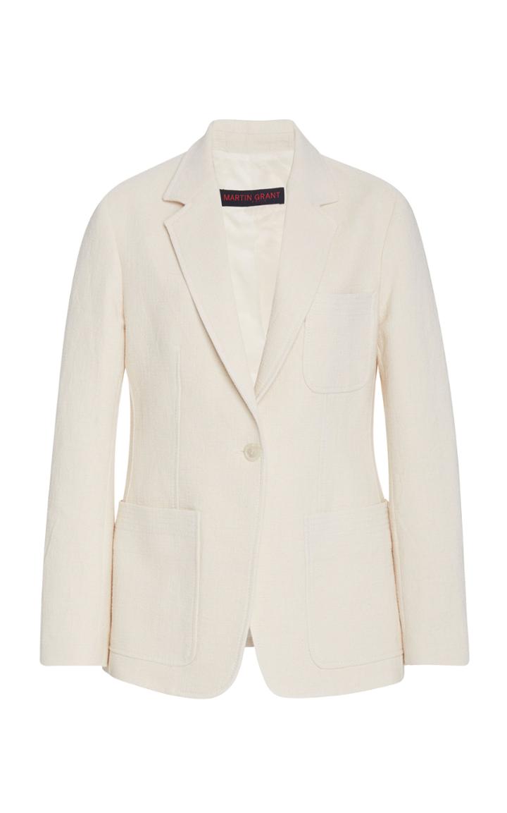 Martin Grant Tailored Single-breasted Cotton Blazer