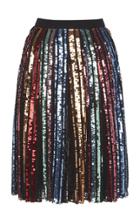 Elie Saab A-line Embroidered Skirt