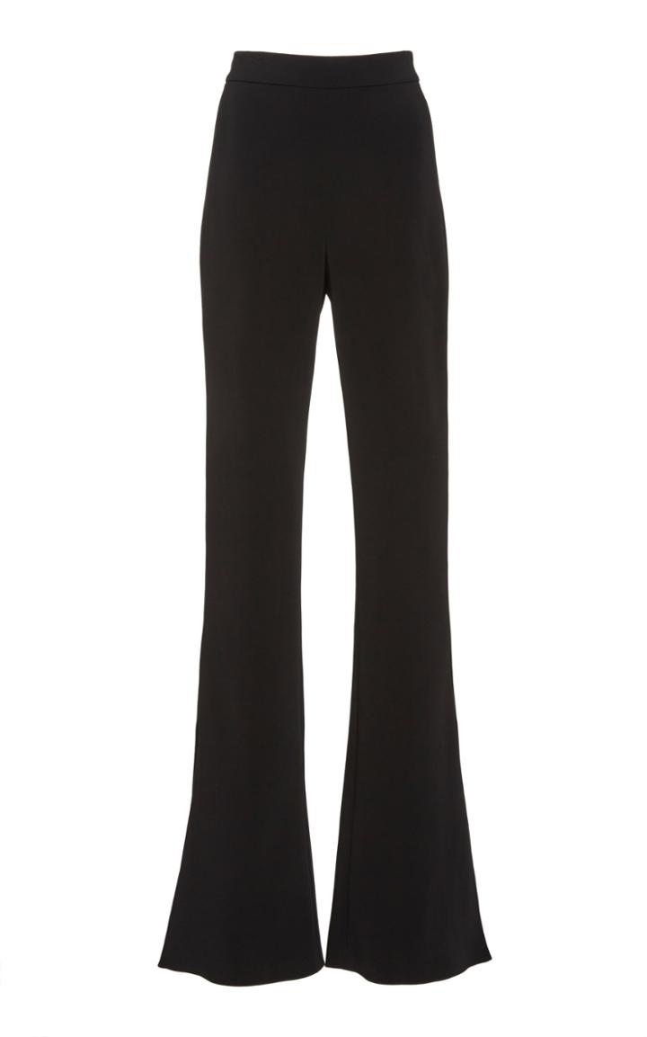 Cushnie High-rise Flared Crepe Pants