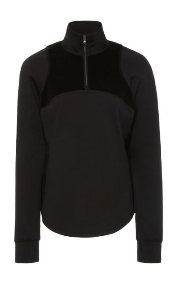 Erin Snow Zip-front Wool-blend Top Size: Xs