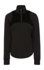 Erin Snow Zip-front Wool-blend Top Size: Xs
