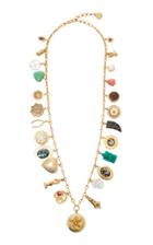 Brinker & Eliza Love Letter 24k Gold-plated Charm Necklace