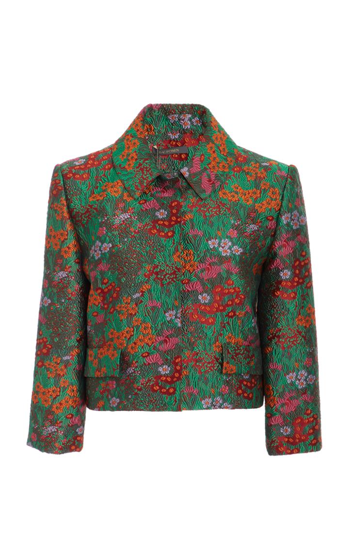 Zac Posen Wildflower Jacquard Jacket