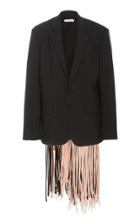 Moda Operandi Area Fringe Embellished Blazer Size: 2
