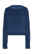 Lapointe Lightweight Cupro Topstitched Dolman Top