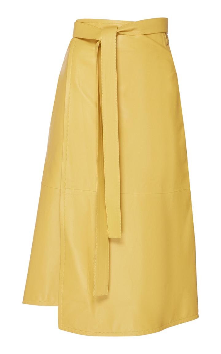 Proenza Schouler Leather Wrap Skirt