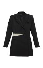Moda Operandi Mach & Mach Black Blazer With Moon Glitter