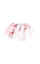 Monique Lhuillier Sequin Embroidered Capelet