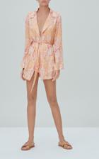 Moda Operandi Alexis Aureta Mini Wrap Robe Dress