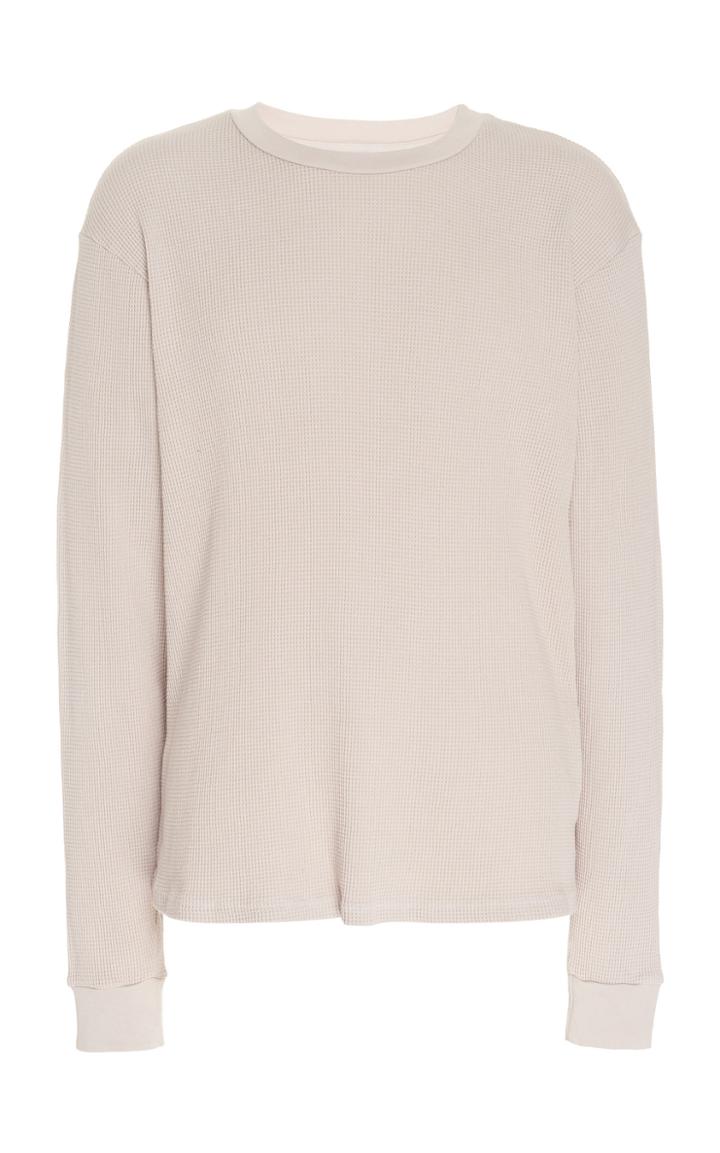 Simon Miller Crick Waffle-knit Cotton T-shirt