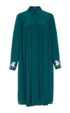 Alena Akhmadullina Collared Pleated Silk Dress