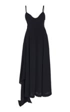 Ami Asymmetrical Wool Maxi Dress